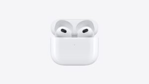 APPLE AirPods (3rd generation) with Lightning Charging Case Bluetooth Headset  (White, True Wireless)